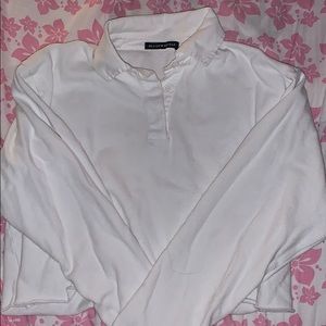 Brandy Melville Cropped Longsleeve Polo